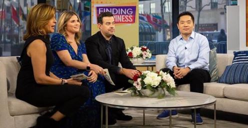Jia Jiang with Hoda Kotb, Carson Daly and Jenna Bush on NBC’s Today Show