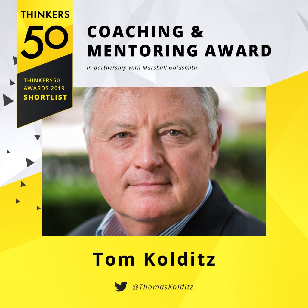 Thomas Kolditz Makes Thinkers50’s 2019 Shortlist