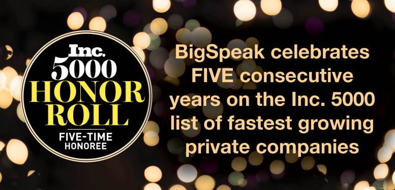 BigSpeak Celebrates 5th Consecutive Year at Inc 5000 Conference & Gala