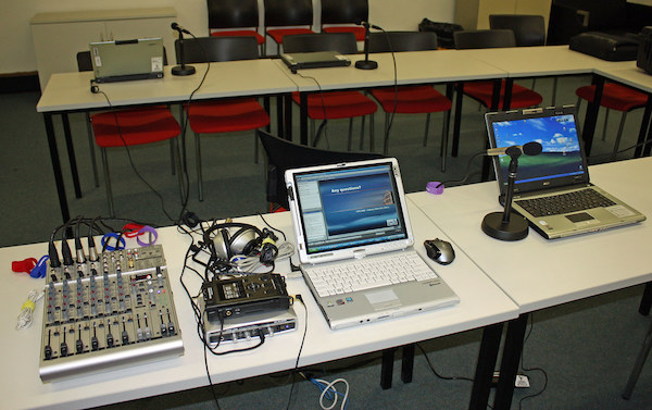 professional webinar setup