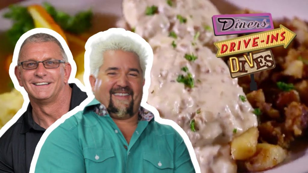 Guy Fieri and Robert Irvine Try EXTREME Double Biscuits and Gravy