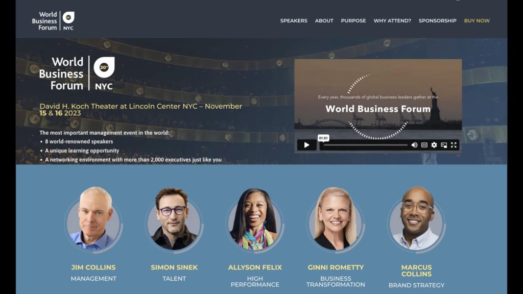 BigSpeak Exclusive Partner Marcus Collins to Take on NYC at the World Business Forum