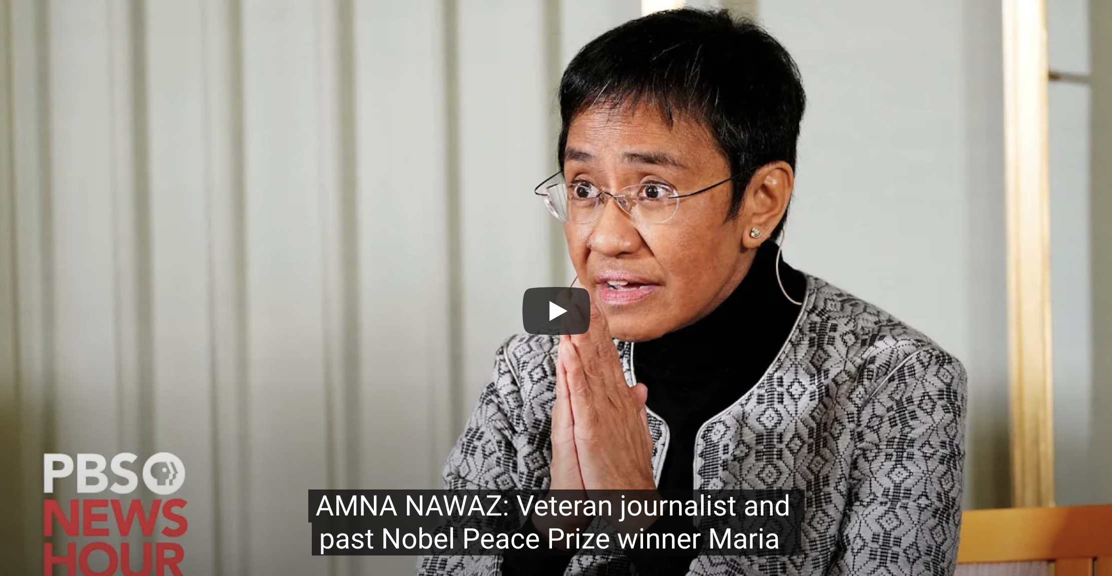 Nobel laureate Maria Ressa on defending truth and the danger of A.I. in the wrong hands