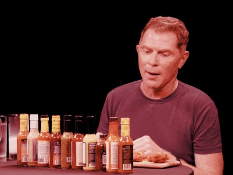Bobby Flay Throws Down Against Spicy Wings | Hot Ones