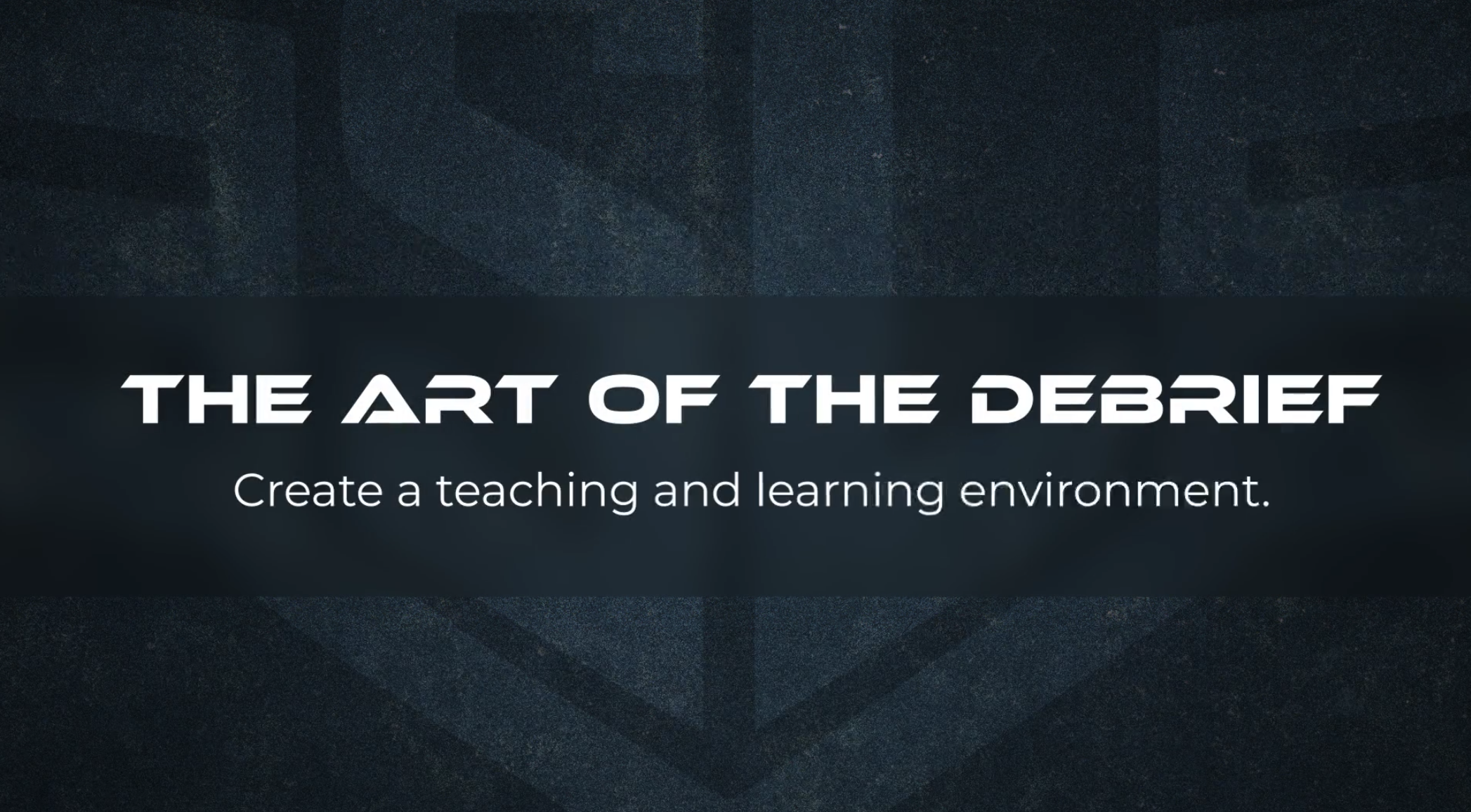 The Art of the Debrief and Accountability – Patrick Houlahan